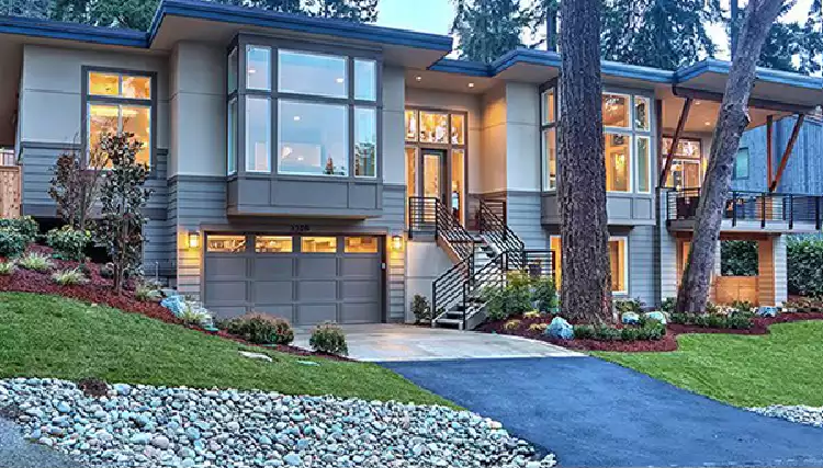 image of 2 story contemporary house plan 5550